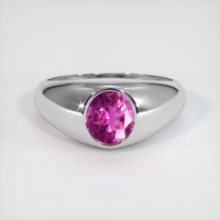 1.19 Ct. Sapphire Ring, 18K White Gold 1