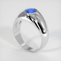 1.04 Ct. Sapphire Ring, 18K White Gold 2