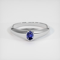0.28 Ct. Color Change Sapphire Ring, 18K White Gold 1
