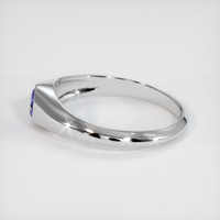 0.28 Ct. Sapphire Ring, 18K White Gold 4