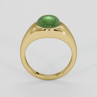 3.50 Ct. Green Jade Ring, 10K Yellow Gold 3
