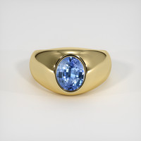 2.59 Ct. Blue Sapphire Ring, 10K Yellow Gold 1