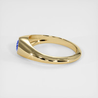 0.69 Ct. Blue Sapphire Ring, 10K Yellow Gold 4