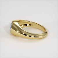 0.60 Ct. Greyish Blue Sapphire Ring, 10K Yellow Gold 4
