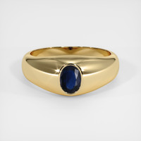 0.89 Ct. Sapphire Ring, 14K Yellow Gold 1