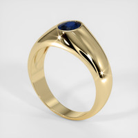 0.89 Ct. Sapphire Ring, 14K Yellow Gold 2