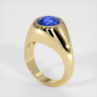 4.15 Ct. Sapphire Ring, 14K Yellow Gold 2