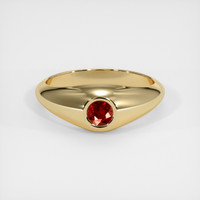 0.53 Ct. Ruby   Ring, 14K Yellow Gold 1