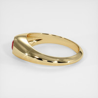 0.53 Ct. Ruby   Ring, 14K Yellow Gold 4