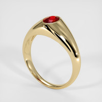 0.60 Ct. Ruby Ring, 14K Yellow Gold 2