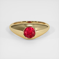 1.11 Ct. Ruby Ring, 14K Yellow Gold 1