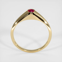 0.36 Ct. Ruby Ring, 14K Yellow Gold 3