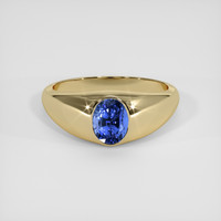 2.22 Ct. Blue Sapphire Ring, 14K Yellow Gold 1