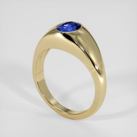 2.22 Ct. Blue Sapphire Ring, 14K Yellow Gold 2