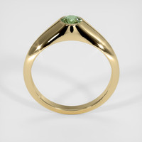 0.58 Ct. Bluish Green Sapphire Ring, 14K Yellow Gold 3