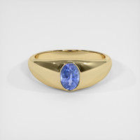 1.55 Ct. Blue Sapphire Ring, 14K Yellow Gold 1