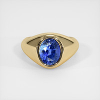 3.49 Ct. Sapphire Ring, 18K Yellow Gold 1