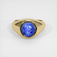 4.15 Ct. Color Change Sapphire Ring, 18K Yellow Gold 1