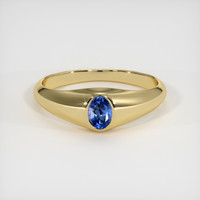 0.80 Ct. Sapphire Ring, 18K Yellow Gold 1