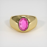 3.13 Ct. Sapphire Ring, 18K Yellow Gold 1