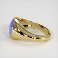 10.81 Ct. Blue Sapphire Ring, 18K Yellow Gold 4