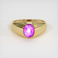 2.20 Ct. Purple Sapphire Ring, 18K Yellow Gold 1