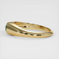 0.58 Ct. Bluish Green Sapphire Ring, 18K Yellow Gold 4