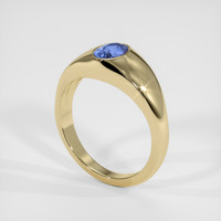 1.55 Ct. Blue Sapphire Ring, 18K Yellow Gold 2