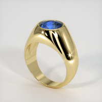 3.23 Ct. Bi Color Sapphire Ring, 18K Yellow Gold 2