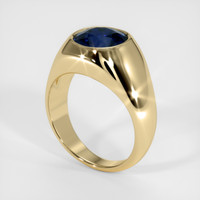 4.02 Ct. Sapphire Ring, 18K Yellow Gold 2