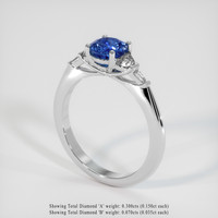 1.16 Ct. Sapphire Ring, Platinum 950 2