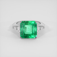 4.87 Ct. Emerald Ring, Platinum 950 1