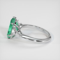 2.17 Ct. Emerald Ring, Platinum 950 4