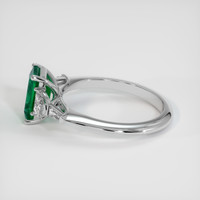 1.39 Ct. Emerald Ring, Platinum 950 4