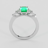 1.04 Ct. Emerald Ring, Platinum 950 3