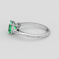 1.04 Ct. Emerald Ring, Platinum 950 4
