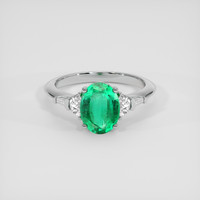 1.72 Ct. Emerald Ring, Platinum 950 1