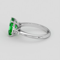 2.42 Ct. Emerald Ring, Platinum 950 4