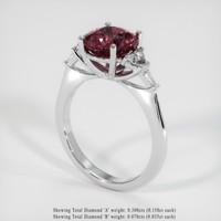 2.86 Ct. Gemstone Ring, Platinum 950 2