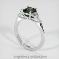 1.41 Ct. Gemstone Ring, Platinum 950 2