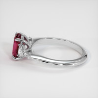 2.20 Ct. Ruby Ring, Platinum 950 4