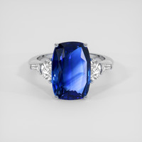 5.41 Ct. Blue Sapphire Ring, Platinum 950 1