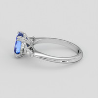2.89 Ct. Blue Sapphire Ring, Platinum 950 4