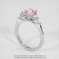 2.38 Ct. Padparadscha Sapphire Ring, Platinum 950 2