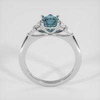 1.80 Ct. Bluish Green Sapphire Ring, Platinum 950 3