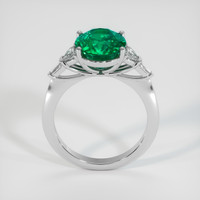 3.70 Ct. Emerald Ring, Platinum 950 3