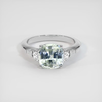 2.84 Ct. Sapphire Ring, Platinum 950 1