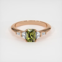 0.88 Ct. Gemstone Ring, 14K Rose Gold 1