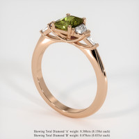 0.88 Ct. Gemstone Ring, 14K Rose Gold 2