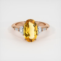 3.00 Ct. Gemstone Ring, 14K Rose Gold 1